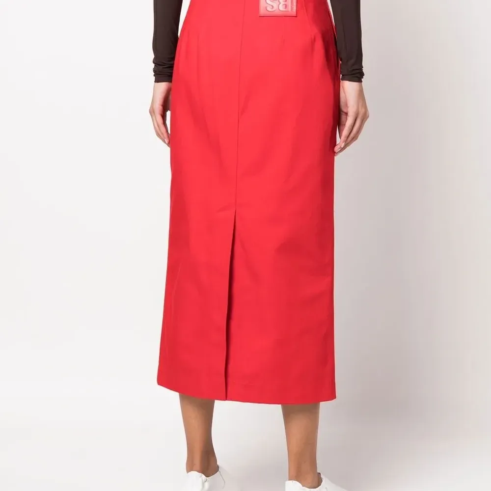 джинсовая юбка миди