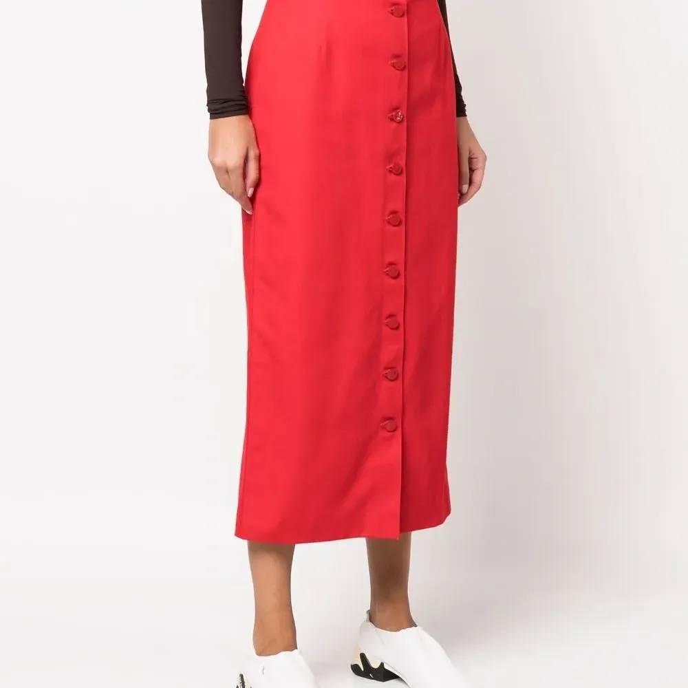 джинсовая юбка миди