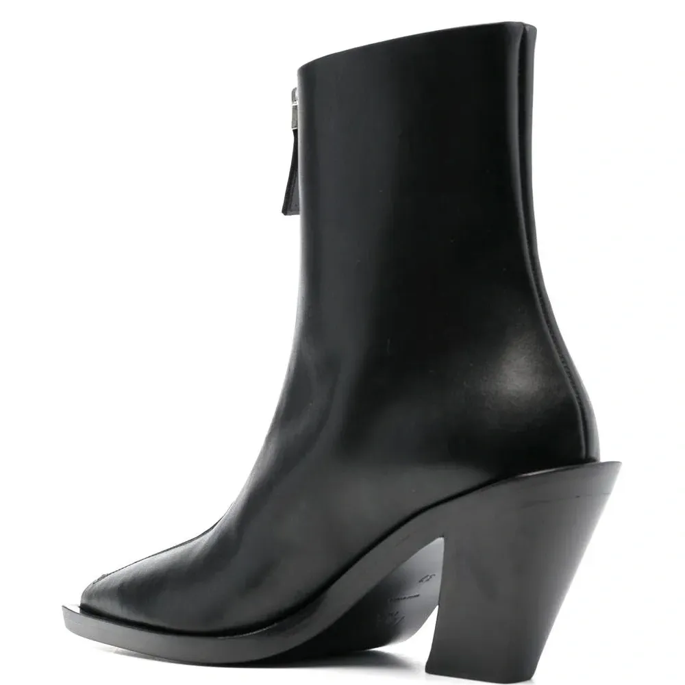 Ботильоны на блочном каблуке