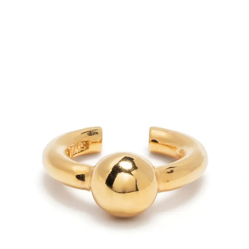 Позолоченная серьга-кафф