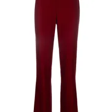 Бархатные брюки с завышенной талией