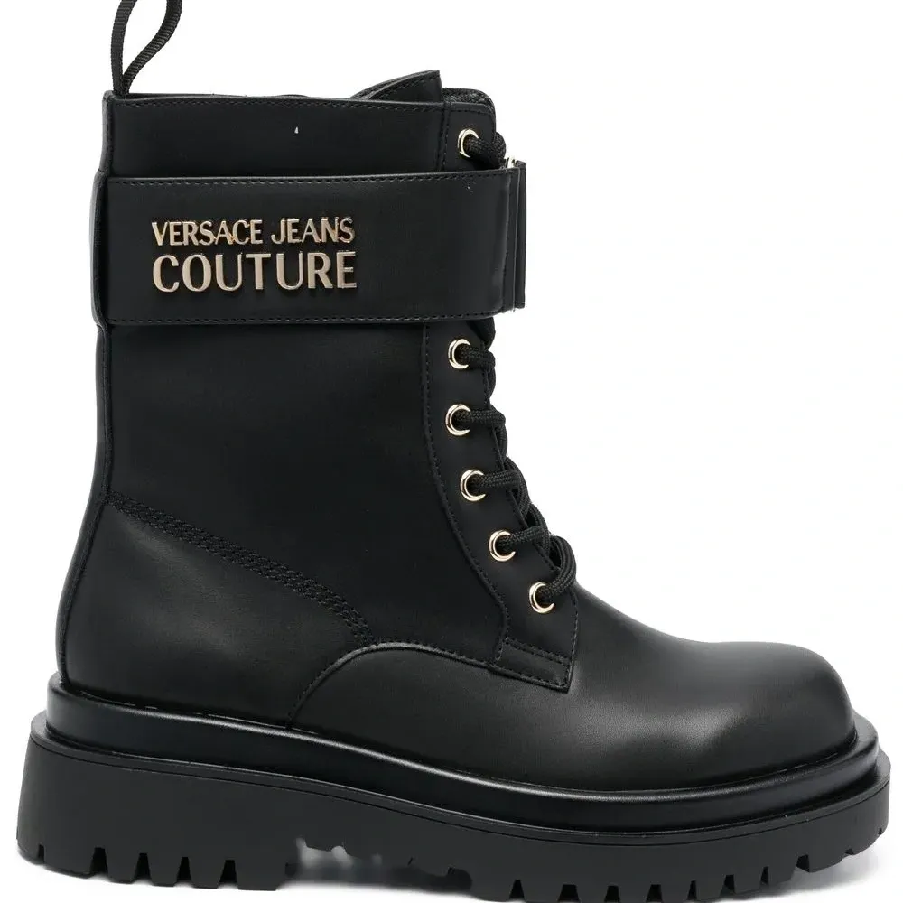 Ботинки в стиле милитари с логотипом