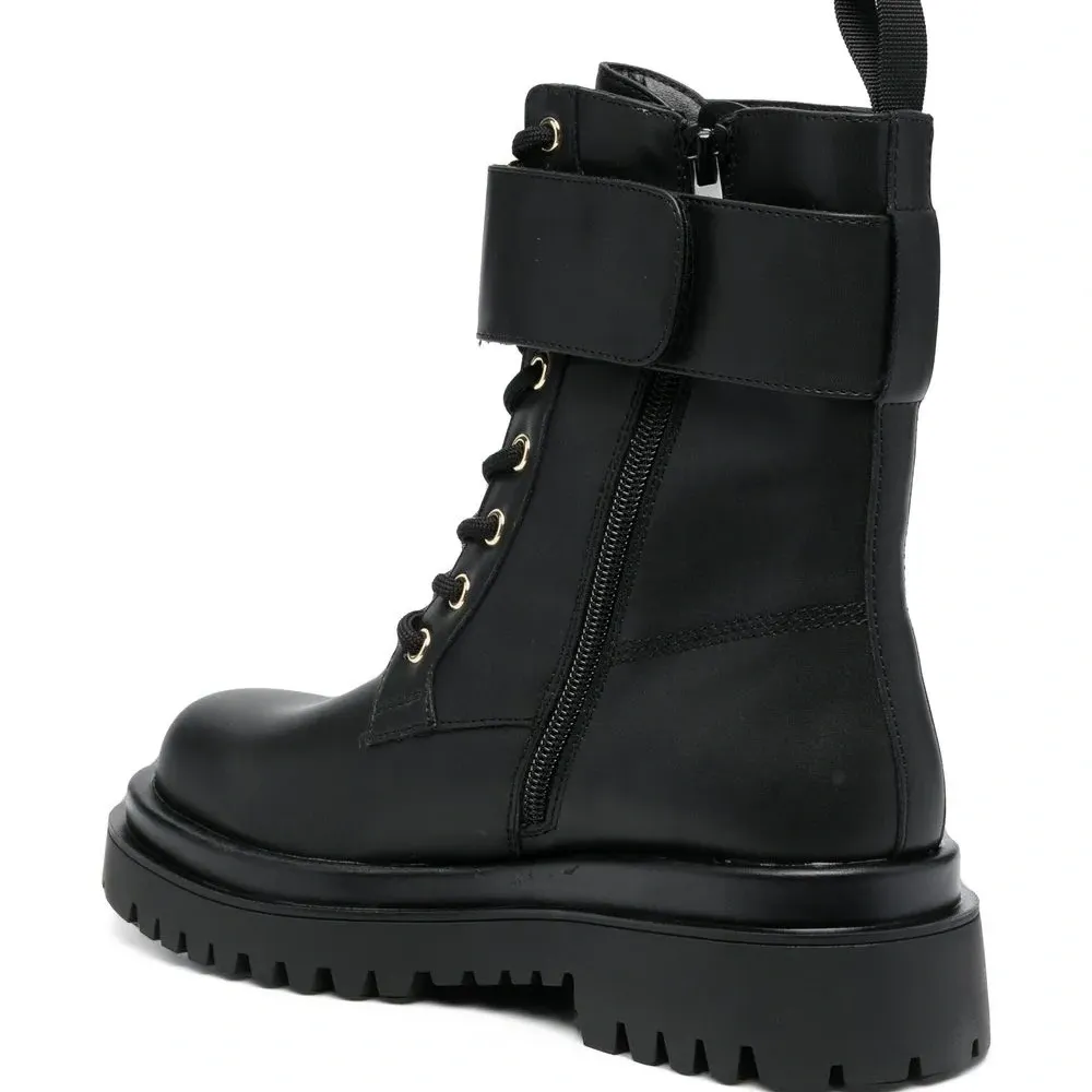 Ботинки в стиле милитари с логотипом