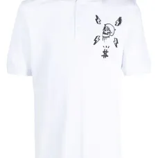 Рубашка поло с принтом Skull