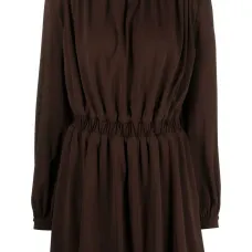 Платье мини со сборками