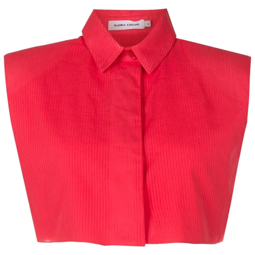 Укороченная рубашка без рукавов