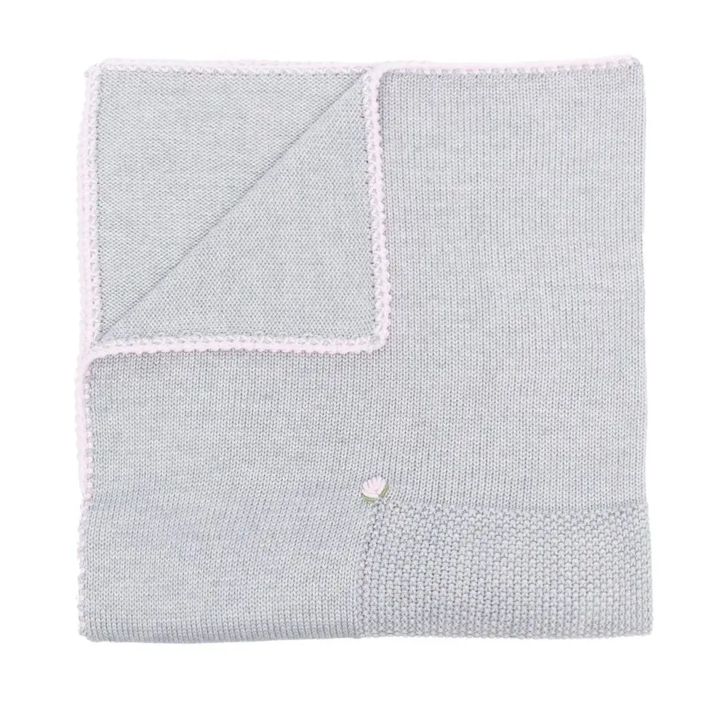 Шарф из шерсти мериноса в технике кроше