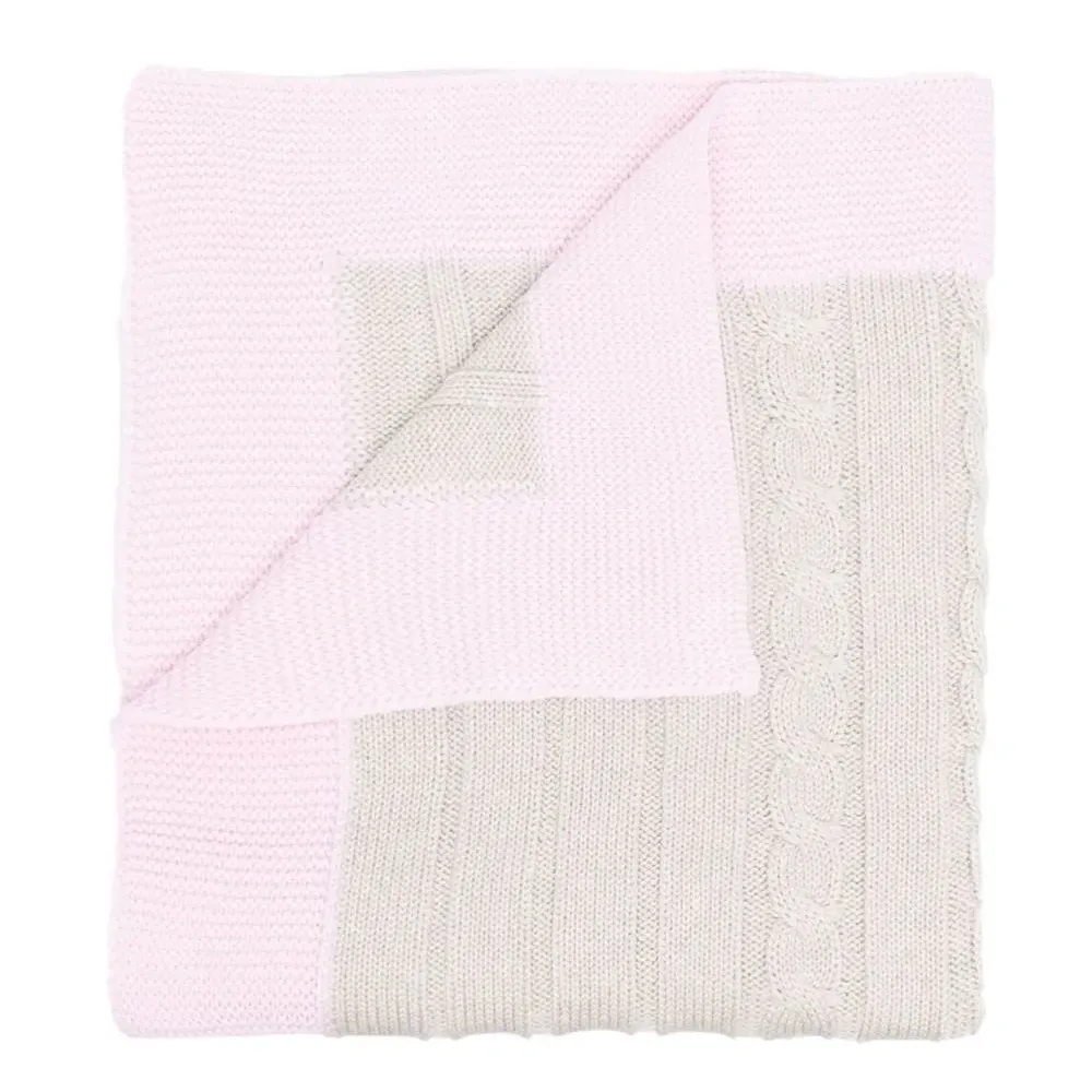 Шарф из шерсти мериноса фактурной вязки