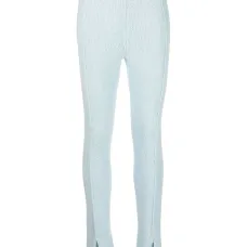 Трикотажные брюки с расклешенными манжетами