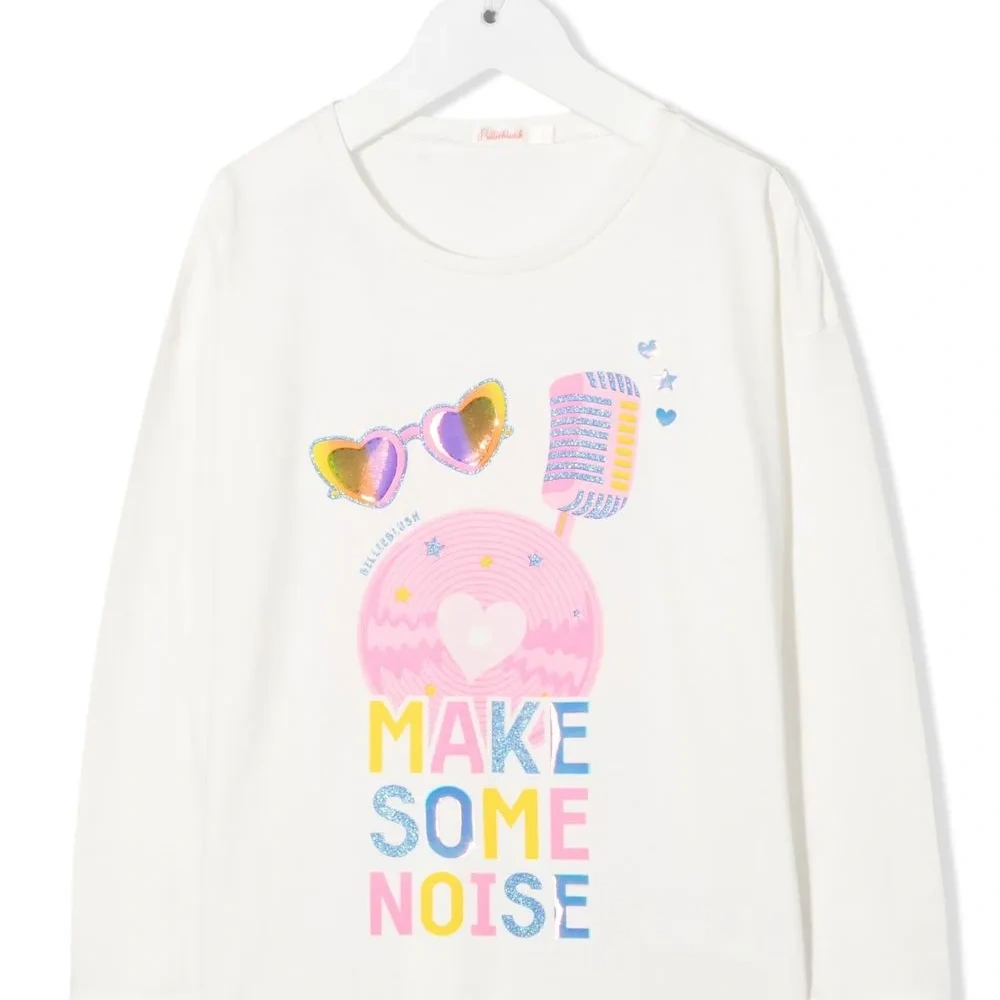 Футболка с длинными рукавами и графичным принтом