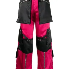 Укороченные брюки с карманами на молнии Укороченные брюки с карманами на молнии