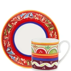 Набор для эспрессо с геометричным узором