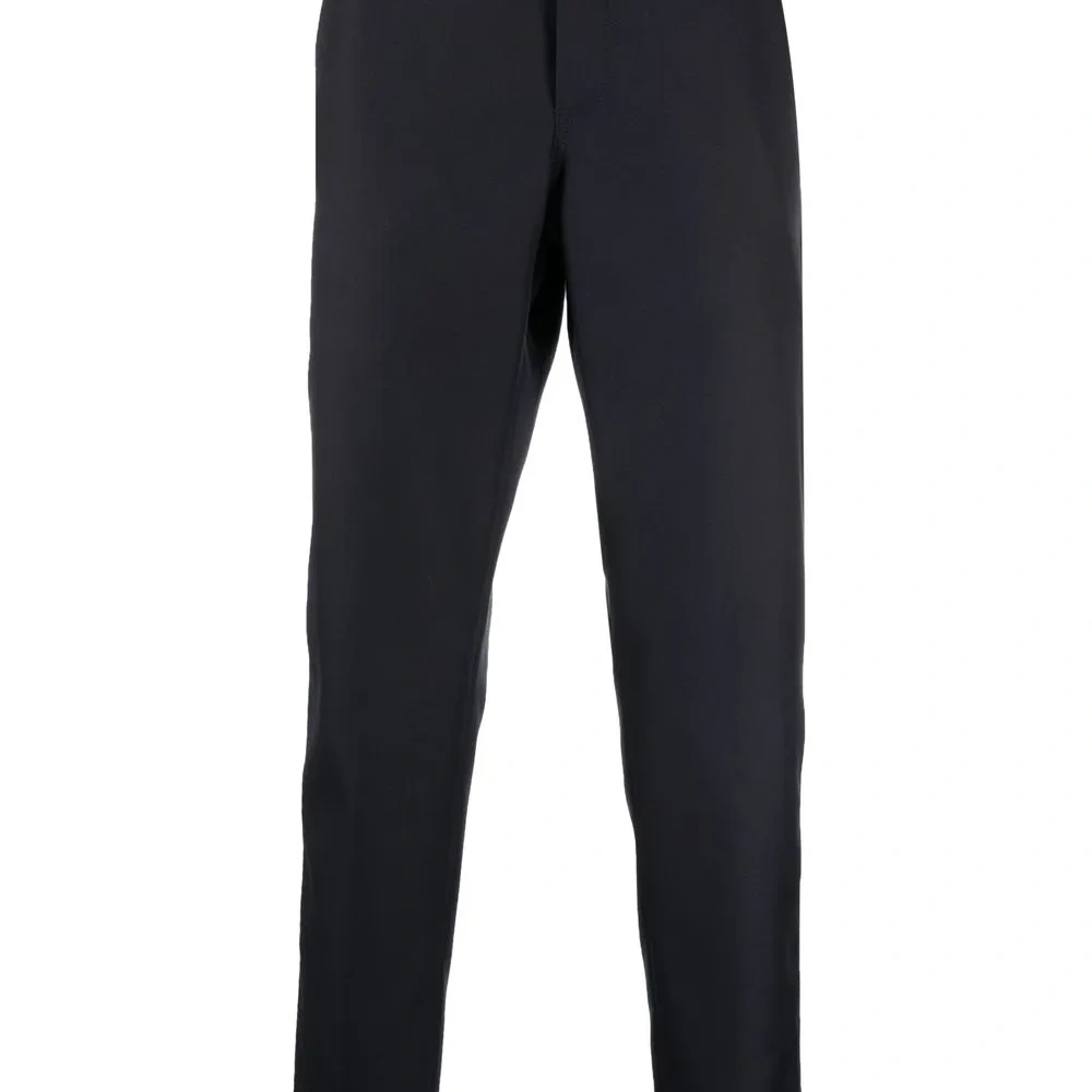 Зауженные брюки средней посадки