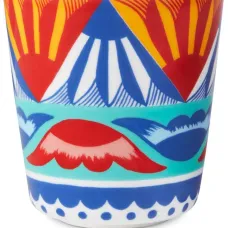 Фарфоровый стакан с принтом Carretto