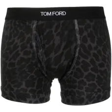 Боксеры с леопардовым принтом и логотипом Боксеры с леопардовым принтом и логотипом