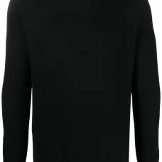 Джемпер с отделкой в рубчик