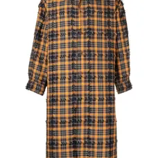 Клетчатое пальто Urdu с бахромой