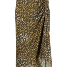 Юбка Azaria с драпировкой и цветочным принтом