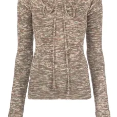 Трикотажный топ с завязками