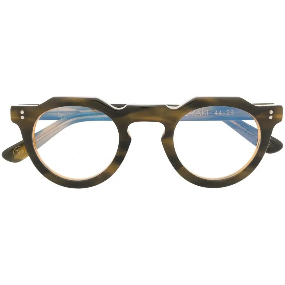 Очки в круглой оправе черепаховой расцветки