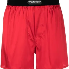 Шелковые боксеры с логотипом