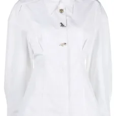 Рубашка с контрастными пуговицами