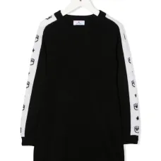 Платье-свитер с логотипом