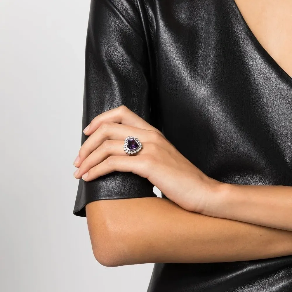 Серебряное кольцо Heart