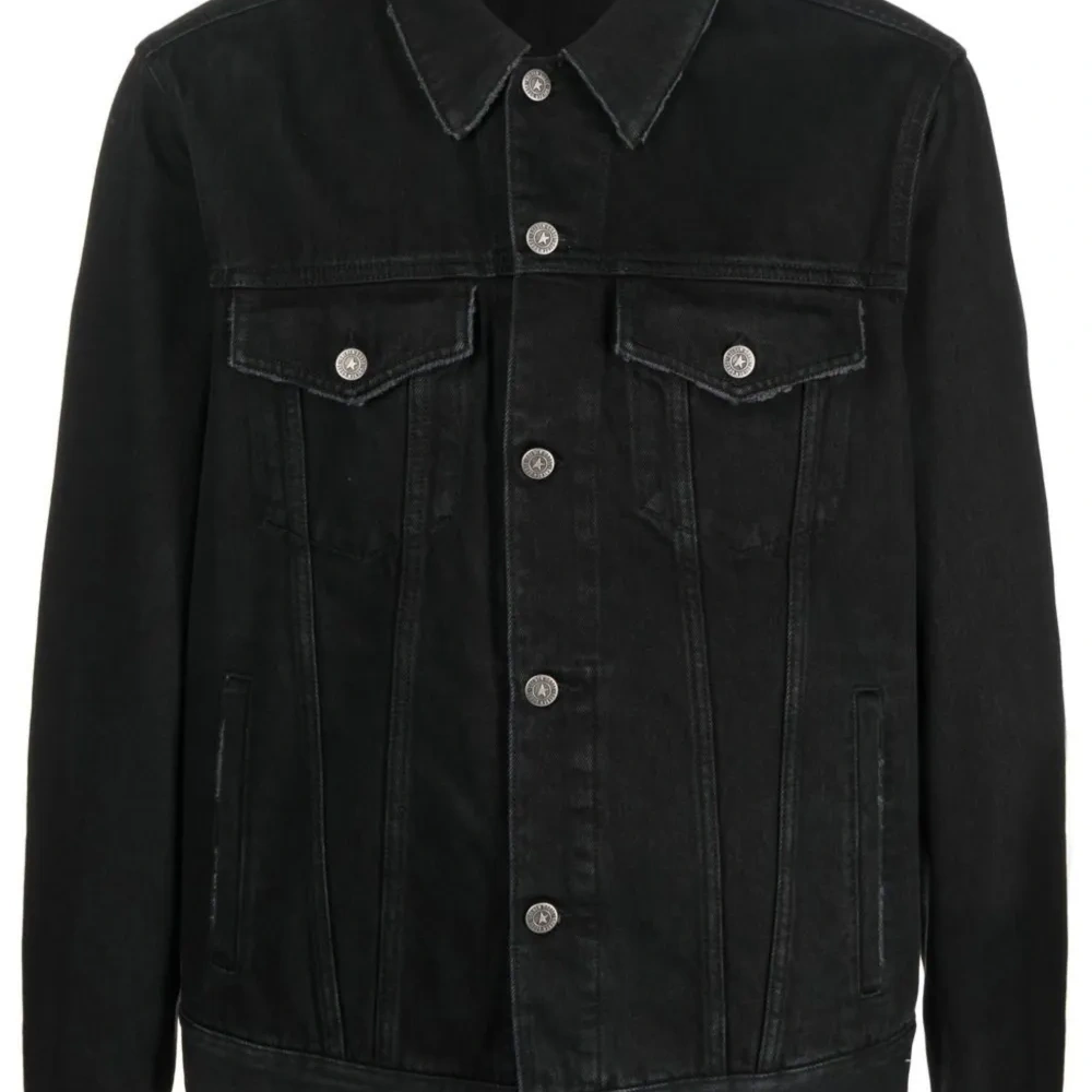 Джинсовая куртка с нашивкой-логотипом