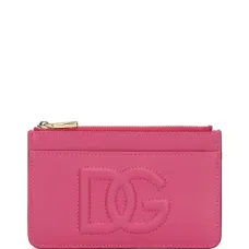 Картхолдер на молнии с тисненым логотипом DG