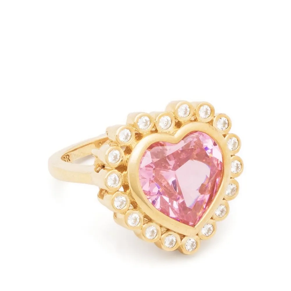 Позолоченное кольцо Heart