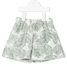 Льняные шорты с принтом