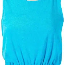 Махровый топ без рукавов