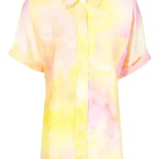 Рубашка с принтом тай-дай