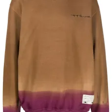 Рубашка с принтом тай-дай и вышитым логотипом