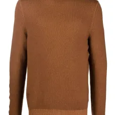 Джемпер тонкой вязки с высоким воротником