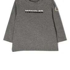 Футболка с длинными рукавами и нашивкой-логотипом Футболка с длинными рукавами и нашивкой-логотипом