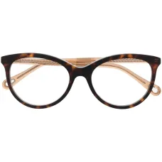 очки в овальной оправе черепаховой расцветки
