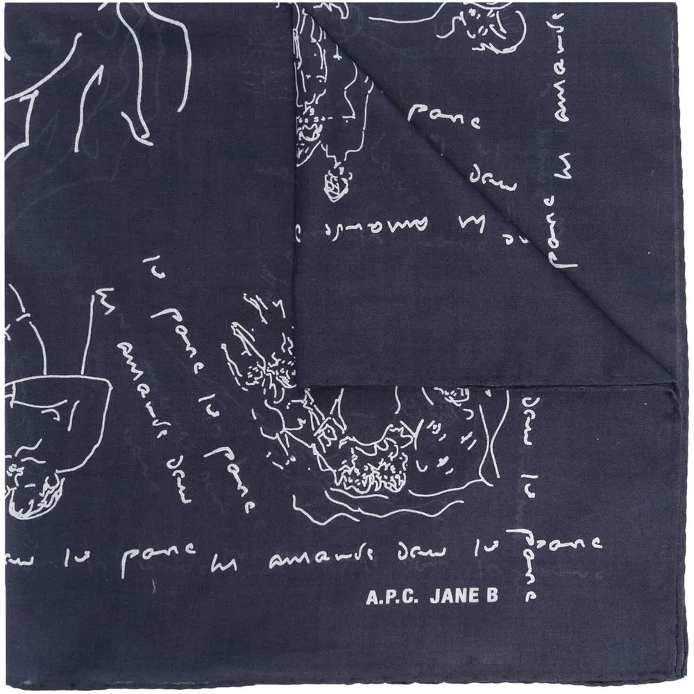 Шарф с графичным принтом Шарф с графичным принтом