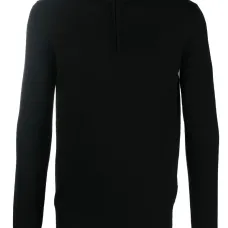 Джемпер из необработанной шерсти с высоким воротником