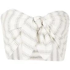 Топ с завязками и принтом