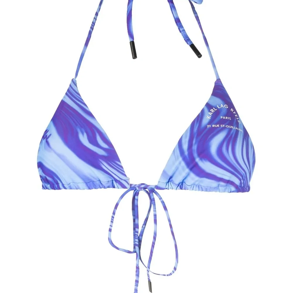 Топ бикини с абстрактным принтом