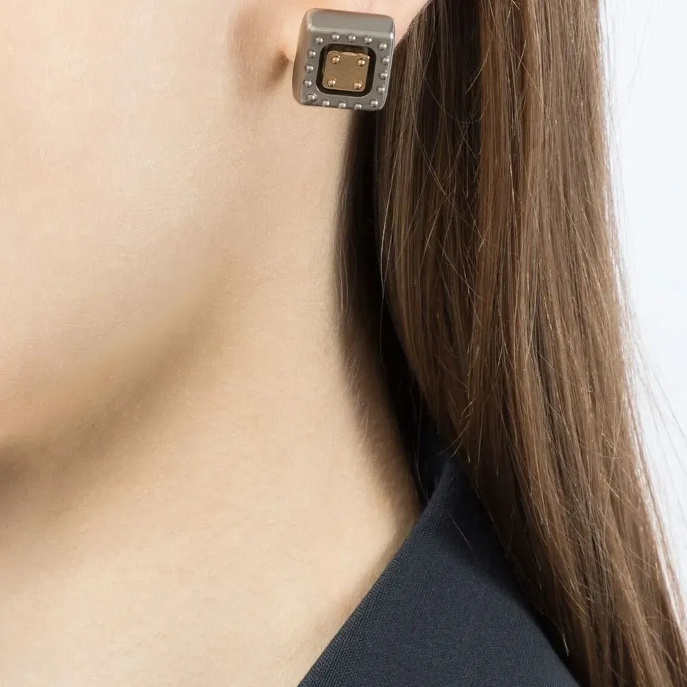 Двухцветные серьги