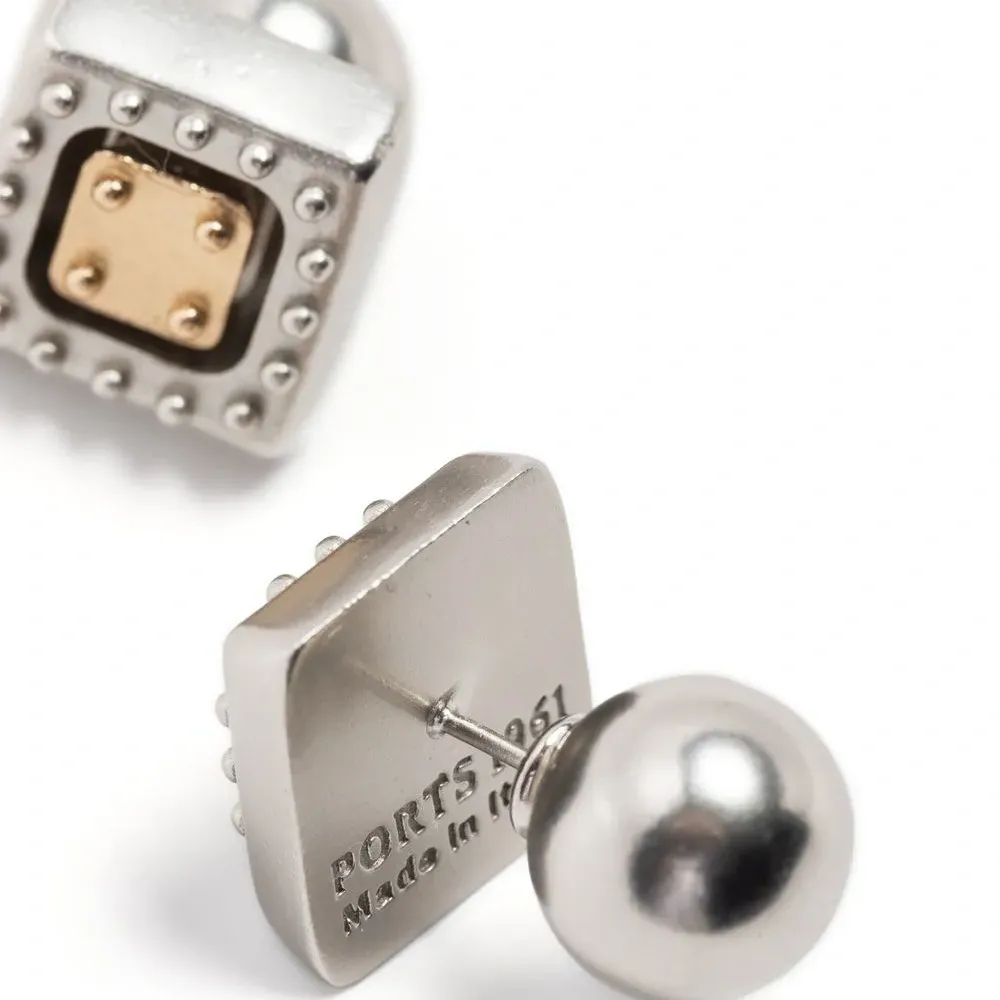 Двухцветные серьги