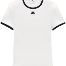 Футболка с контрастной отделкой