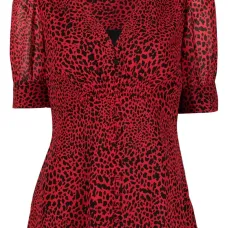 Блузка с леопардовым принтом