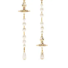 Серьги-подвески с искусственным жемчугом