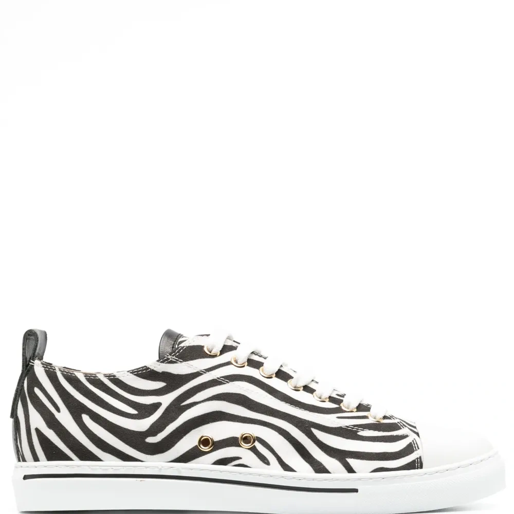 Кеды с зебровым принтом