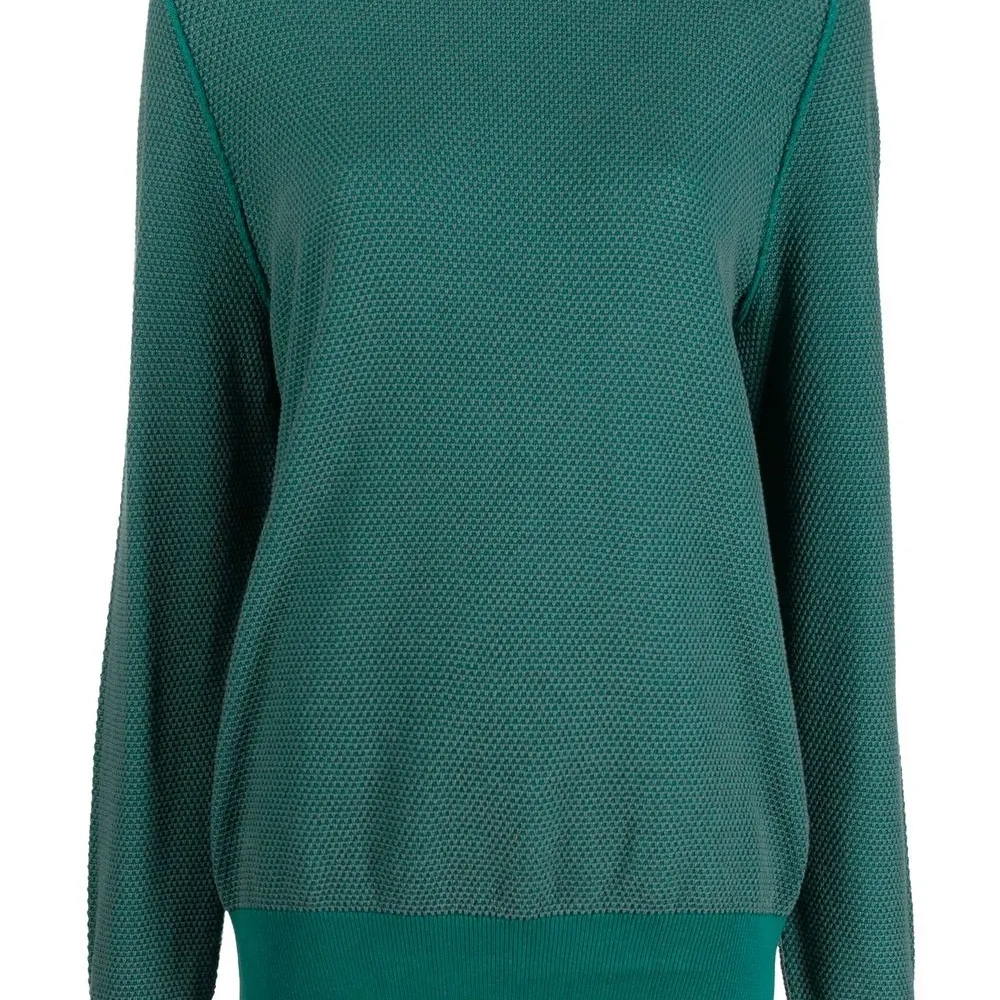 Фактурный джемпер с круглым вырезом