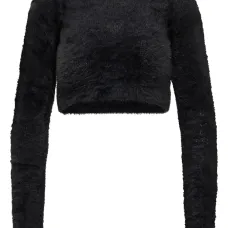 Укороченный джемпер с длинными рукавами